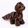 mini dinosaurus hnědý