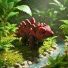 mini stegosaurus v prostředí