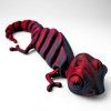 3D chameleon červenočerný