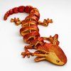 3D axolotl mládě červenozlatý