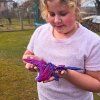 3D mládě krystalového draka s křídly (menší) v prostředí 2